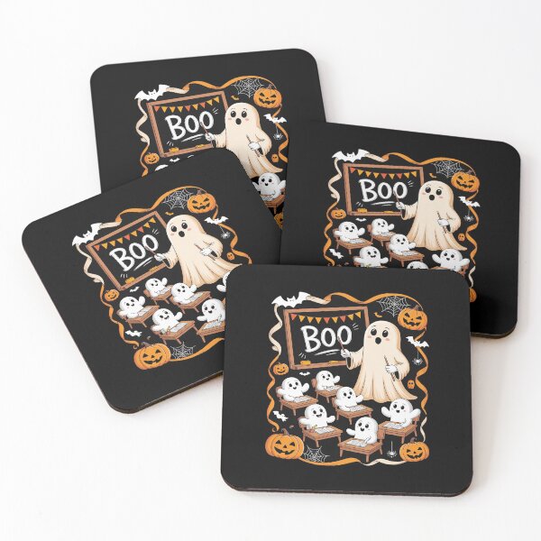 Item preview, Cute Halloween Ghost Teacher Teaching Students in Classroom designed and sold by GasVille.