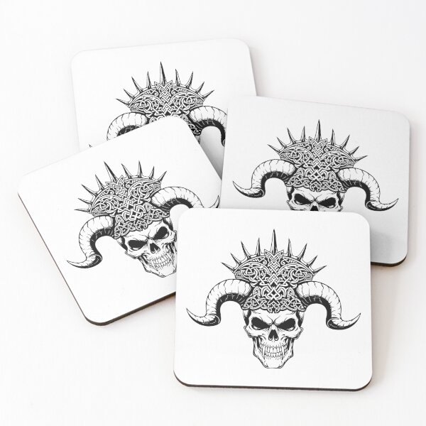Item preview, Dark Skull with Ram Horns designed and sold by AnnArtshock.