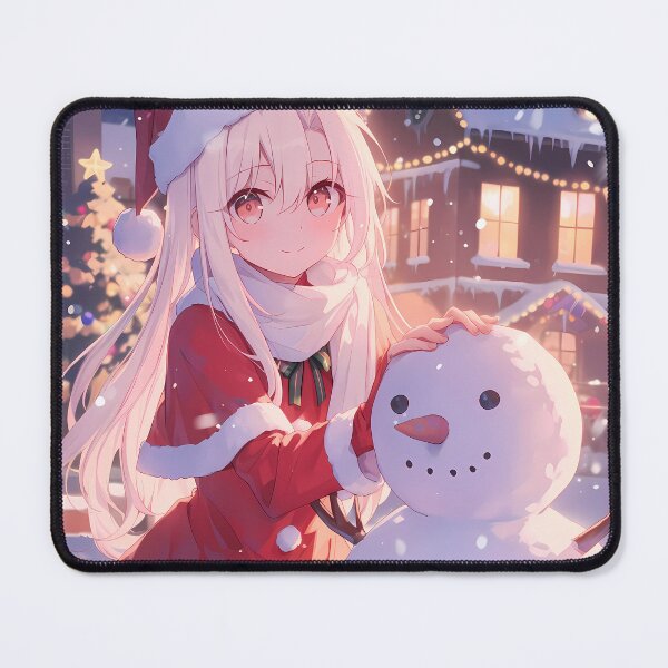 Item preview, Illyasviel von Einzbern Fate Stay Night Christmas Snow Man Winter Holiday Anime Girl designed and sold by Raslbazola.