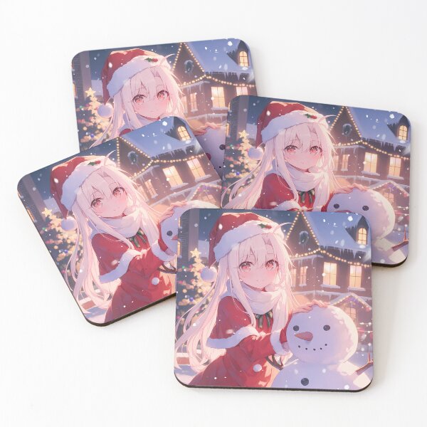 Item preview, Illyasviel von Einzbern Fate Stay Night Christmas Snow Man Winter Holiday Anime Girl designed and sold by Raslbazola.