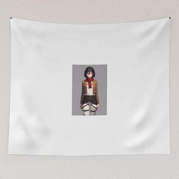 Item preview, Elite Survey Corps Anime Portrait: Mikasa Ackerman in Uniform designed and sold by iloveanimechibi.