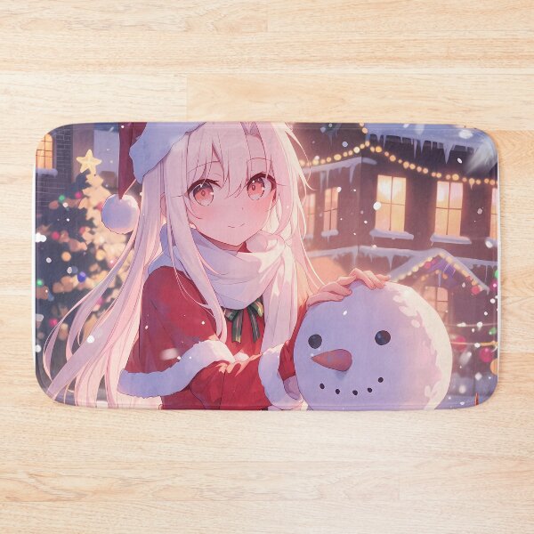 Item preview, Illyasviel von Einzbern Fate Stay Night Christmas Snow Man Winter Holiday Anime Girl designed and sold by Raslbazola.