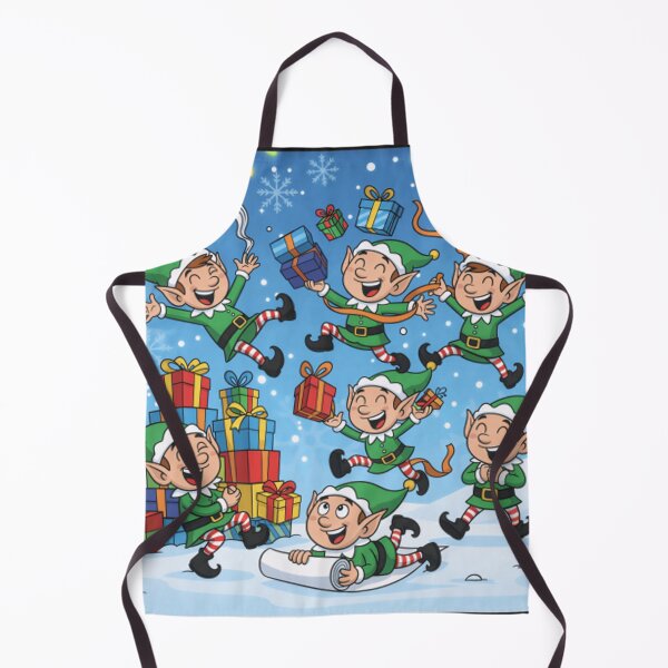 Item preview, Funny Elves Christmas Chaos T-Shirt - Goofy Workshop Accident Holiday Tee - Wrapping Paper Mess designed and sold by ZyxDes.