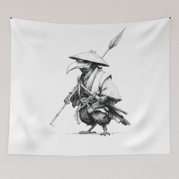 Item preview, Plague Mask Crow Samurai Wanderer designed and sold by t5uisiu.