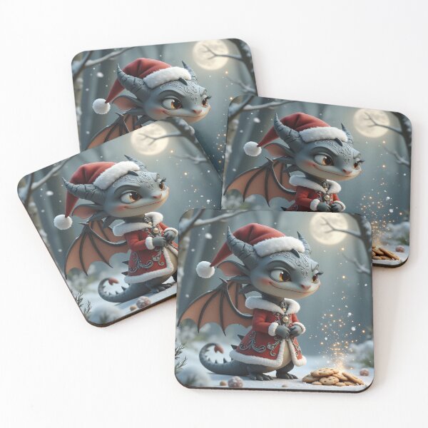 Item preview, Moonlit Cookie Bandit – The Grey Christmas Dragon.  designed and sold by nicky2342.