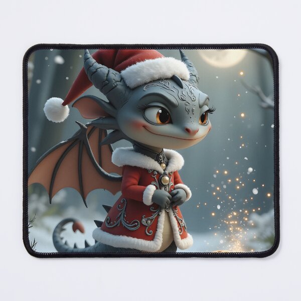Item preview, Moonlit Cookie Bandit – The Grey Christmas Dragon. designed and sold by nicky2342.
