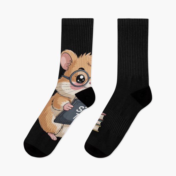 Item preview, Cute Hamster with Books and Apple for Animal Lovers designed and sold by GasVille.
