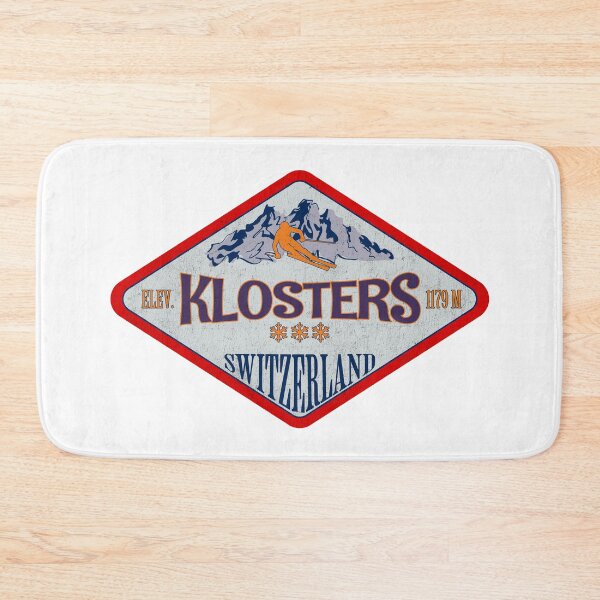 Item preview, Klosters, Switzerland, Vintage skiing badge design designed and sold by Wanderful-roads.