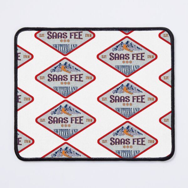 Item preview, Saas Fee, Switzerland, Vintage skiing badge design designed and sold by Wanderful-roads.