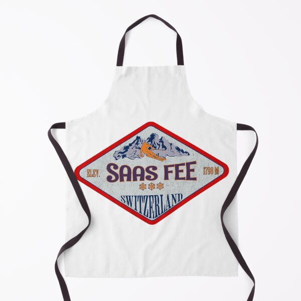 Item preview, Saas Fee, Switzerland, Vintage skiing badge design designed and sold by Wanderful-roads.