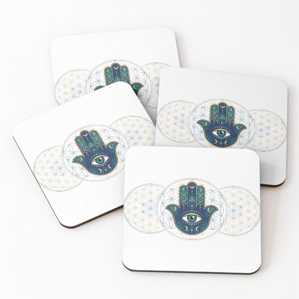 Item preview, Mystic Hamsa Hand with Sacred Geometry designed and sold by GenzShoppingHub.