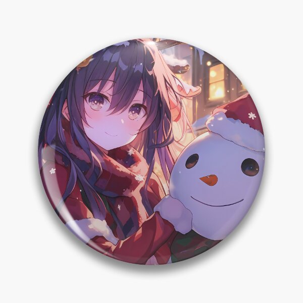 Item preview, Tohka Yatogami Date A Live Christmas Snow Man Winter Festive Holiday Warm Anime Girl designed and sold by Raslbazola.