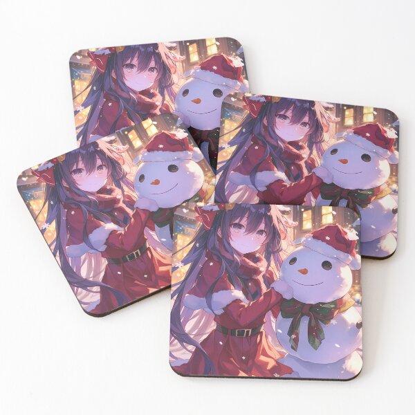 Item preview, Tohka Yatogami Date A Live Christmas Snow Man Winter Festive Holiday Warm Anime Girl designed and sold by Raslbazola.