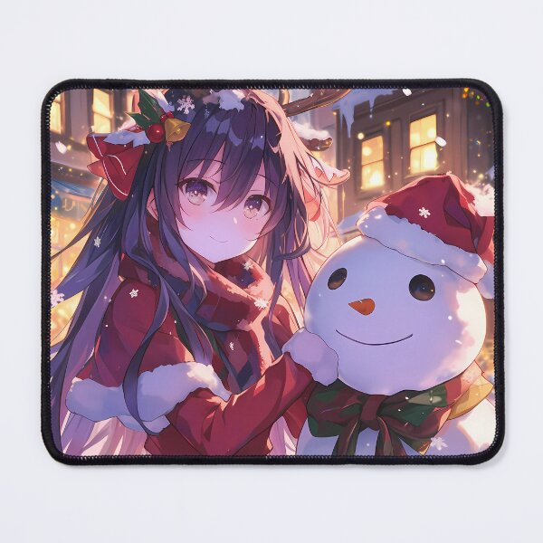 Item preview, Tohka Yatogami Date A Live Christmas Snow Man Winter Festive Holiday Warm Anime Girl designed and sold by Raslbazola.