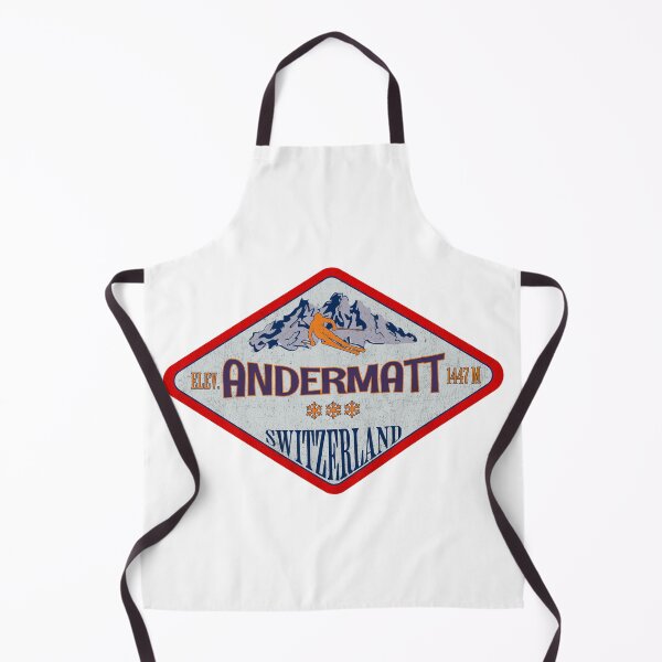 Item preview, Andermatt, Switzerland, Vintage skiing badge design designed and sold by Wanderful-roads.
