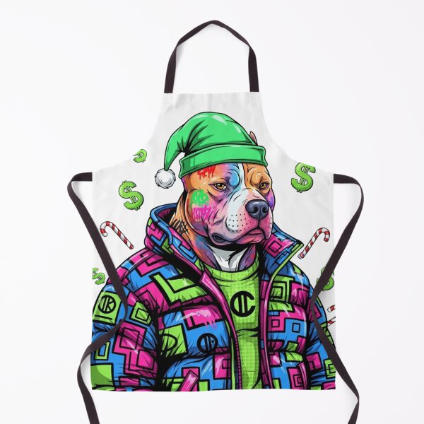 Item preview, Hypebeast Christmas Pitbull - Rich Streetwear Dog with Money designed and sold by HypeHoundz.