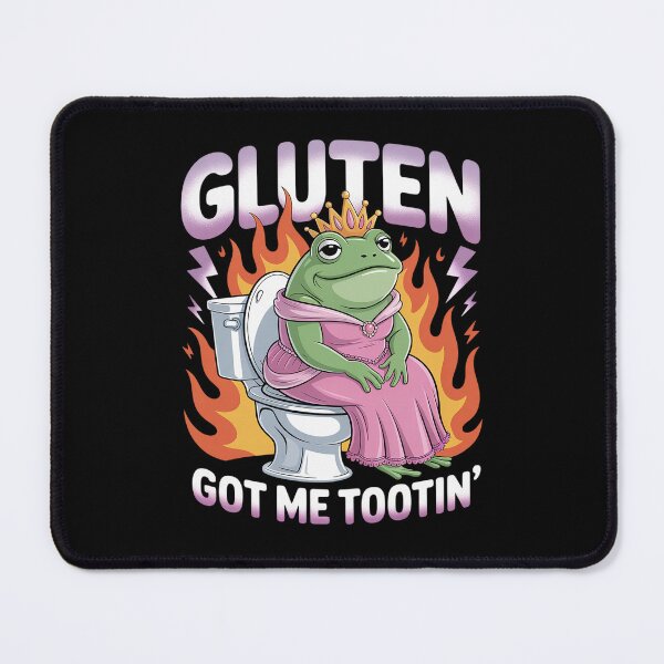 Item preview, Gluten Got Me Tootin Funny Sarcastic Gluten Frog Meme Celiac designed and sold by FortuneFull.