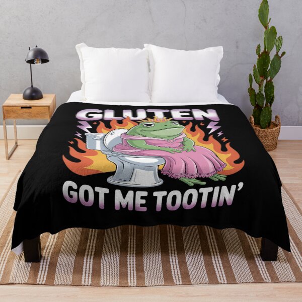 Item preview, Gluten Got Me Tootin Funny Sarcastic Gluten Frog Meme Celiac designed and sold by FortuneFull.