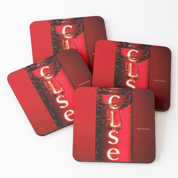 Item preview, Copy of Neon “CLOSE” Sign Inside Light Bulb – Modern Red Glow Aesthetic designed and sold by Grafititee.
