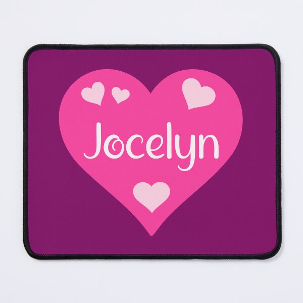 Item preview, Jocelyn Name Pink Heart designed and sold by Jeallan Designs.