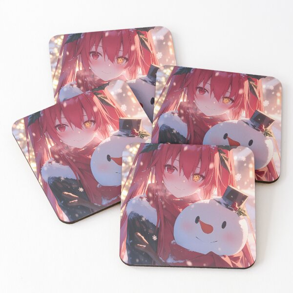 Item preview, Kotori Itsuka Date A Live Christmas Snow Man Winter Holiday Festive Warm Anime Girl designed and sold by Raslbazola.
