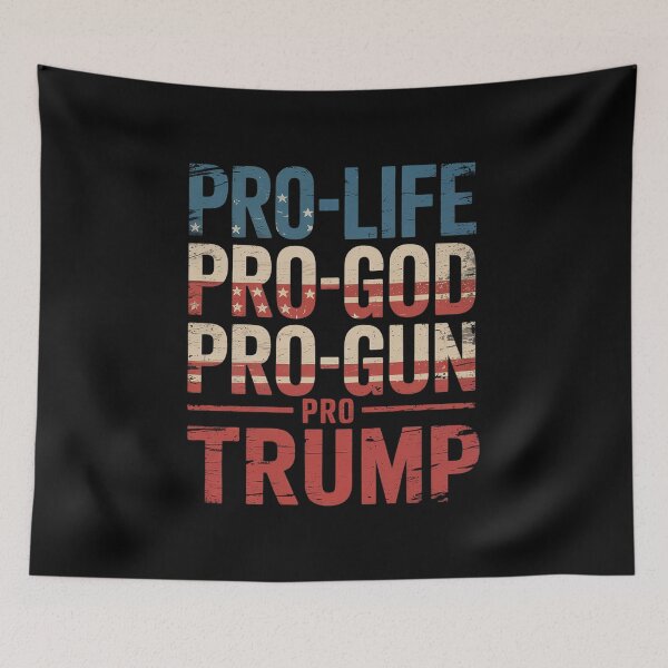 Item preview, Pro Life God Gun Trump USA Re-elect Donald Trump 2020 designed and sold by GamtosMintys.