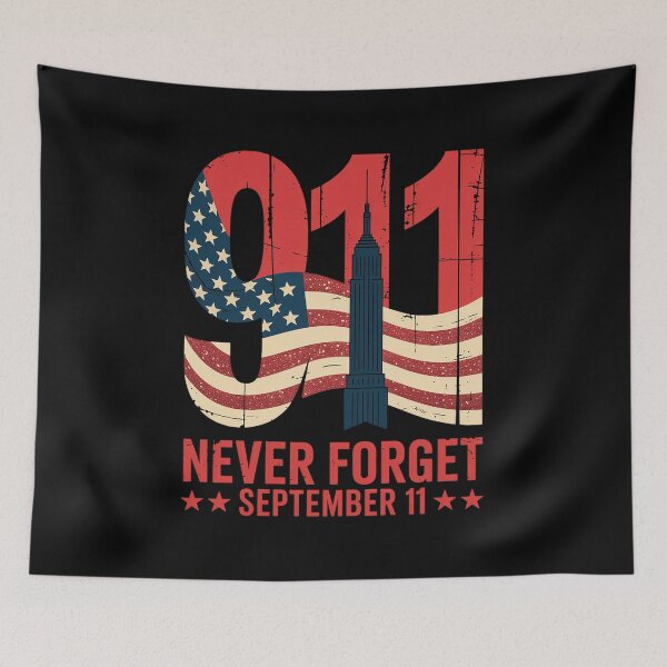 Item preview, Never Forget September 11 2001 Memorial Day American Flag  designed and sold by LKappa3Faber.