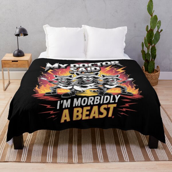 Item preview, My Doctor Said I'm Morbidly a Beast Metal Music Funny Meme  designed and sold by ReadySide.