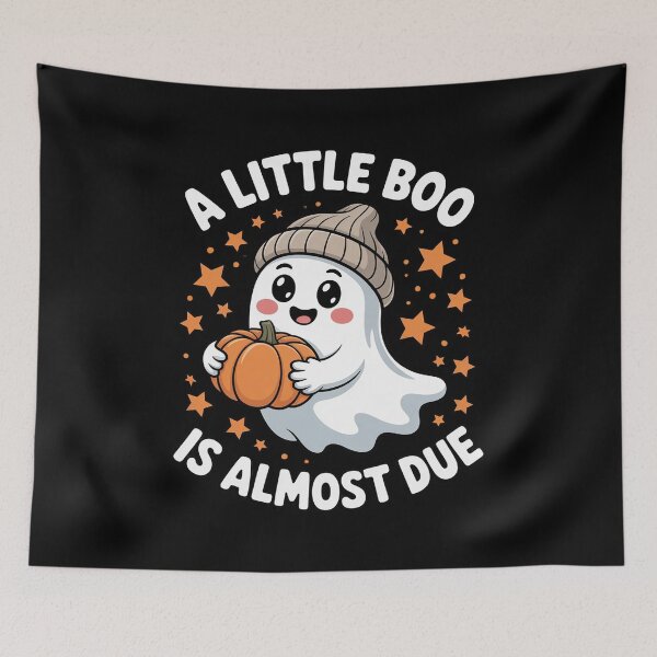 Item preview, Cute Little Boo is Almost Due Halloween Pregnancy Ghost designed and sold by DetroitMug.