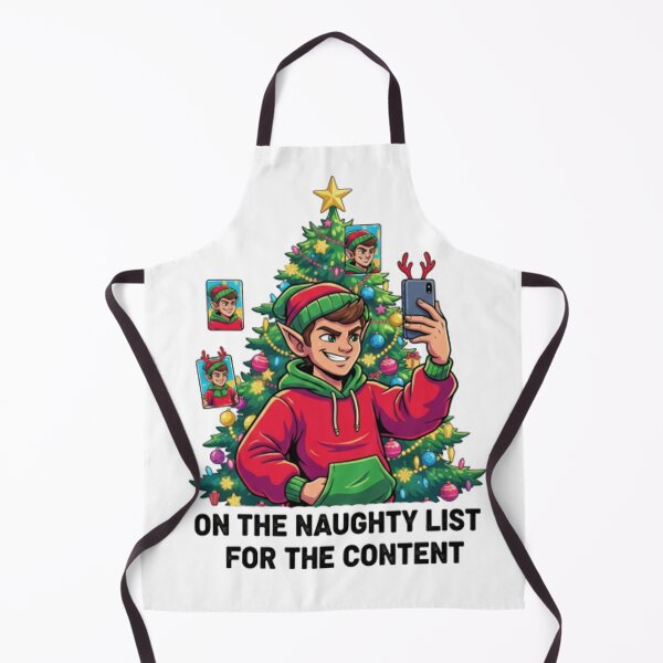 Item preview, Stylish Selfie Elf Sticker - Naughty List for the Content Funny Christmas Social Media Decal designed and sold by ZyxDes.