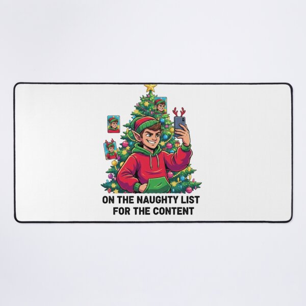 Item preview, Stylish Selfie Elf Sticker - Naughty List for the Content Funny Christmas Social Media Decal designed and sold by ZyxDes.