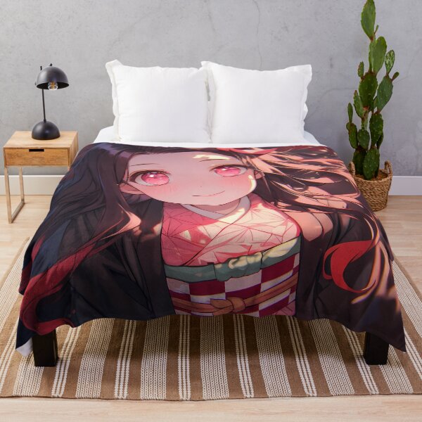 Item preview, Gentle Sakura Glow With Nezuko Kamado Demon Slayer Anime Girl designed and sold by Raslbazola.