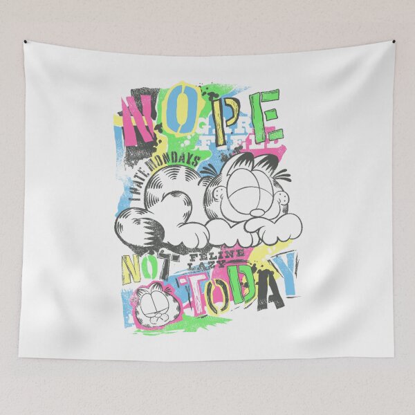 Item preview, Nope Not Today Lazy Feline Retro Graffiti Essential  designed and sold by ariav94830.