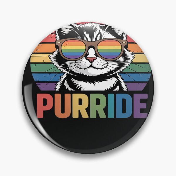 Item preview, Purride Ally Cat LGBTQ+ Rainbow Animal Lover Man Woman Trans designed and sold by GaryBellcvbnb.
