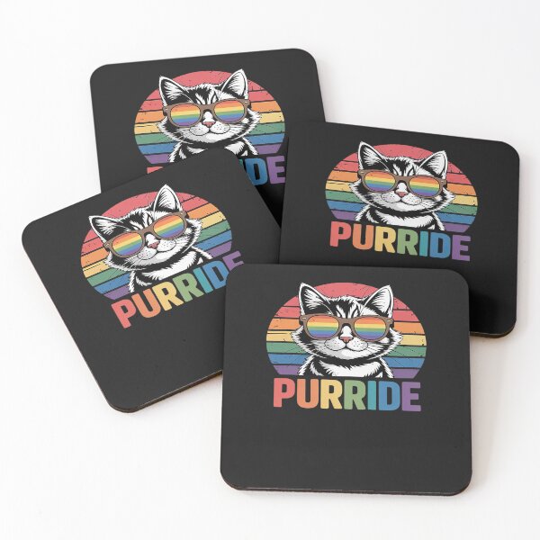 Item preview, Purride Ally Cat LGBTQ+ Rainbow Animal Lover Man Woman Trans designed and sold by GaryBellcvbnb.