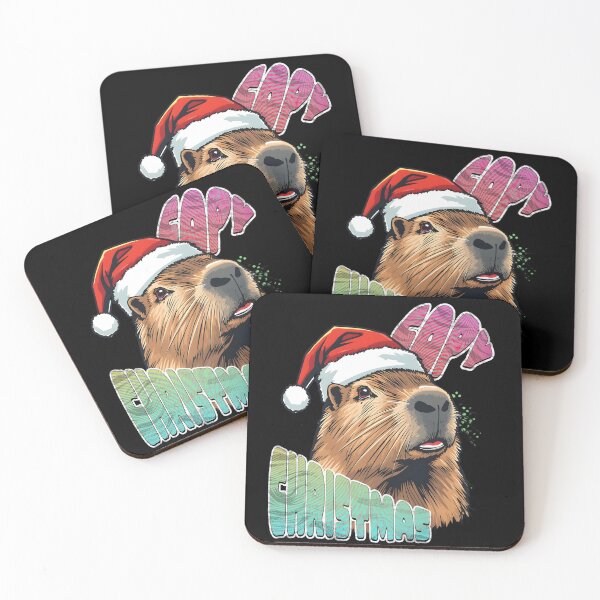 Item preview, Cappy Christmas Funny Capybara designed and sold by ArtFeverShop.