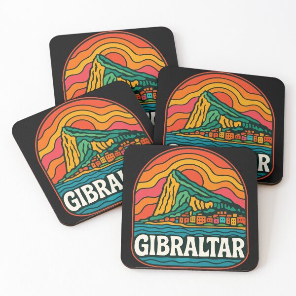 Item preview, Gibraltar Retro Trippy Art Travel designed and sold by TomFrontierArt.