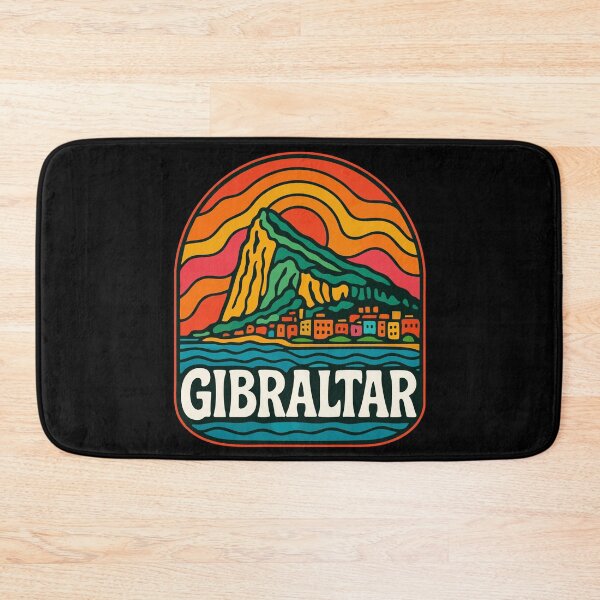 Item preview, Gibraltar Retro Trippy Art Travel designed and sold by TomFrontierArt.