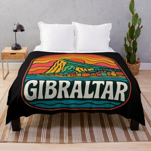 Item preview, Gibraltar Retro Trippy Art Travel designed and sold by TomFrontierArt.