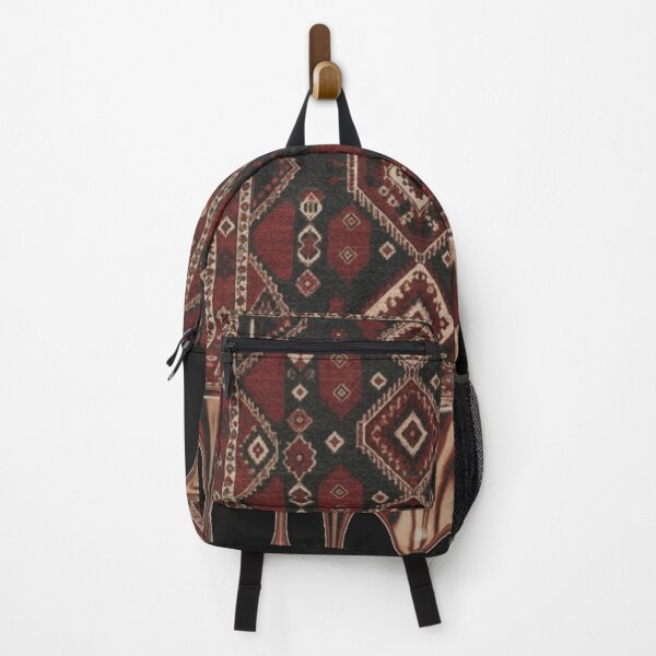 Item preview, Melting Moroccan Rug | Surreal Red & Black Vintage Carpet Art designed and sold by designwiss.