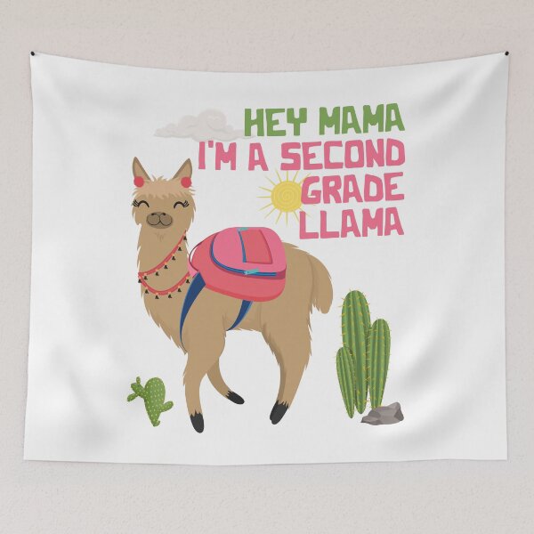 Item preview, Hey Mama I'm A Second Grade Lama Back To School Funny Gift designed and sold by kolbasound.