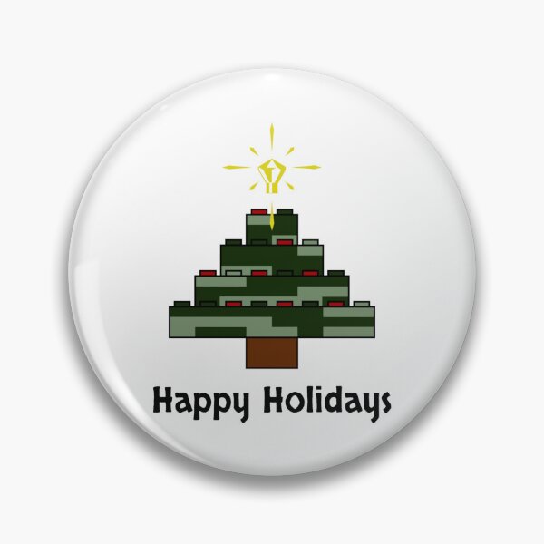Item preview, Brick Archaeology Christmas Tree Happy Holidays  designed and sold by JeanSeth.