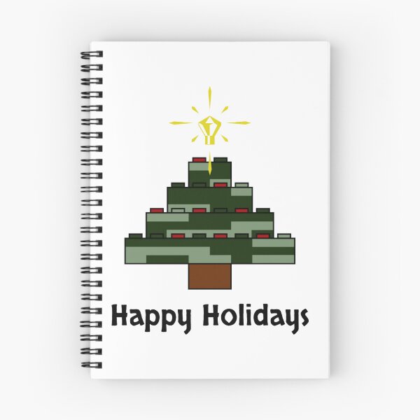 Item preview, Brick Archaeology Christmas Tree Happy Holidays  designed and sold by JeanSeth.