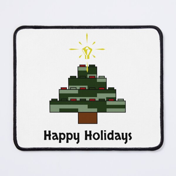 Item preview, Brick Archaeology Christmas Tree Happy Holidays  designed and sold by JeanSeth.