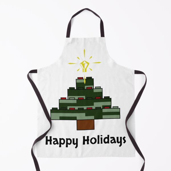 Item preview, Brick Archaeology Christmas Tree Happy Holidays designed and sold by JeanSeth.