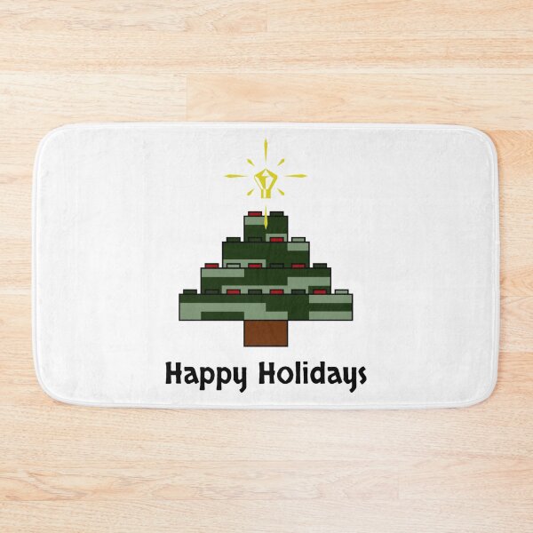Item preview, Brick Archaeology Christmas Tree Happy Holidays  designed and sold by JeanSeth.