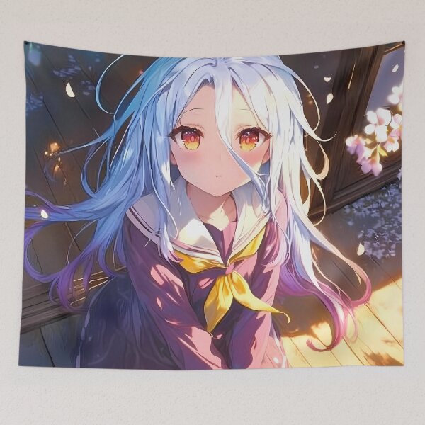 Item preview, Shiro Cherry Blossom No Game No Life Anime Girl Pastel Spring Japan Moment designed and sold by Raslbazola.