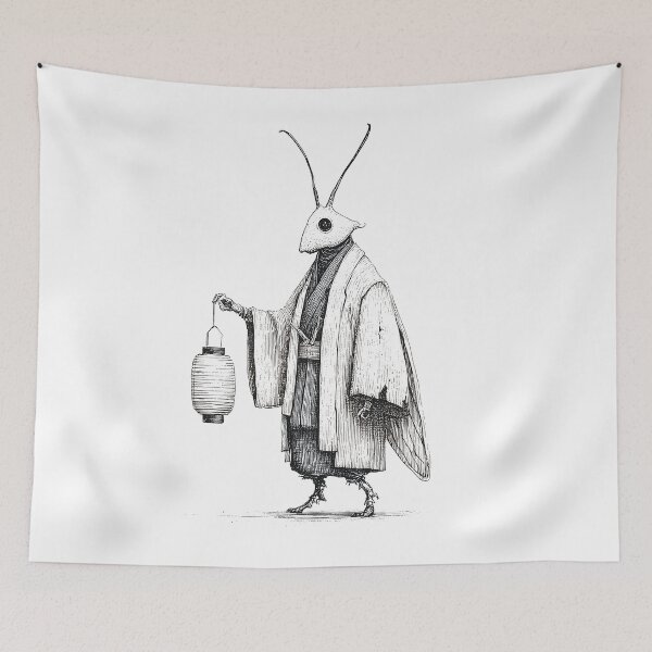 Item preview, Lantern-Bearing Moth Monk Wanderer designed and sold by t5uisiu.