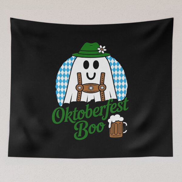 Item preview, Cute Oktoberfest Ghost Spooky Season Halloween German Bee designed and sold by DetroitMug.