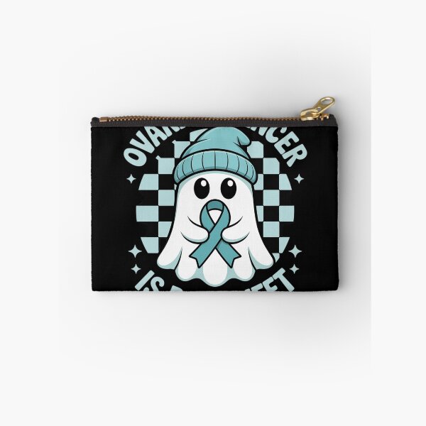 Item preview, Cute Ovarian Cancer Is Boo Sheet Halloween Ghost Teal designed and sold by DetroitMug.